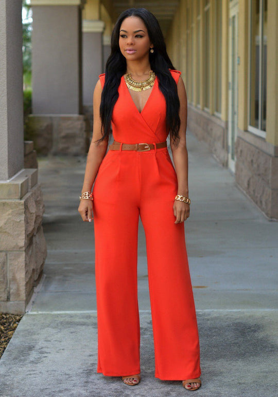 Dam Jumpsuit Trendig Polyester Bekväm-5