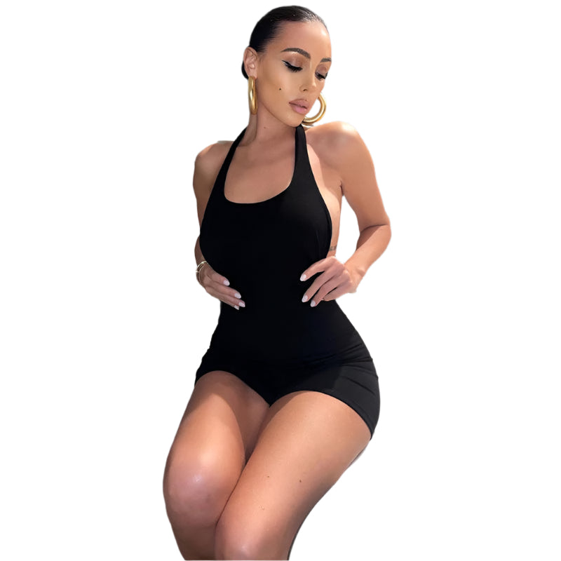 Dam Jumpsuit Halterneck Elegant Polyester-1