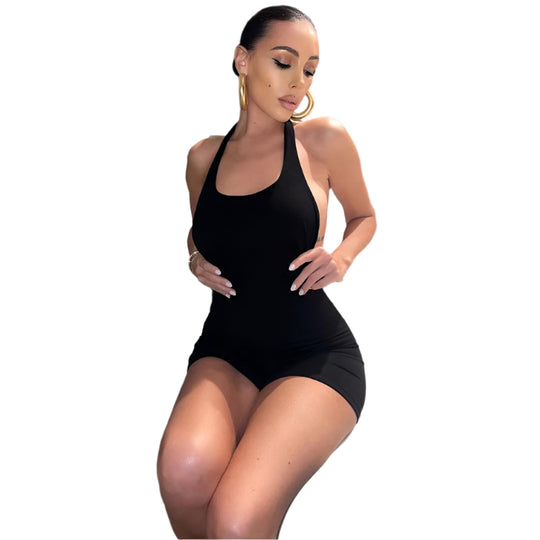 Dam Jumpsuit Halterneck Elegant Polyester-1