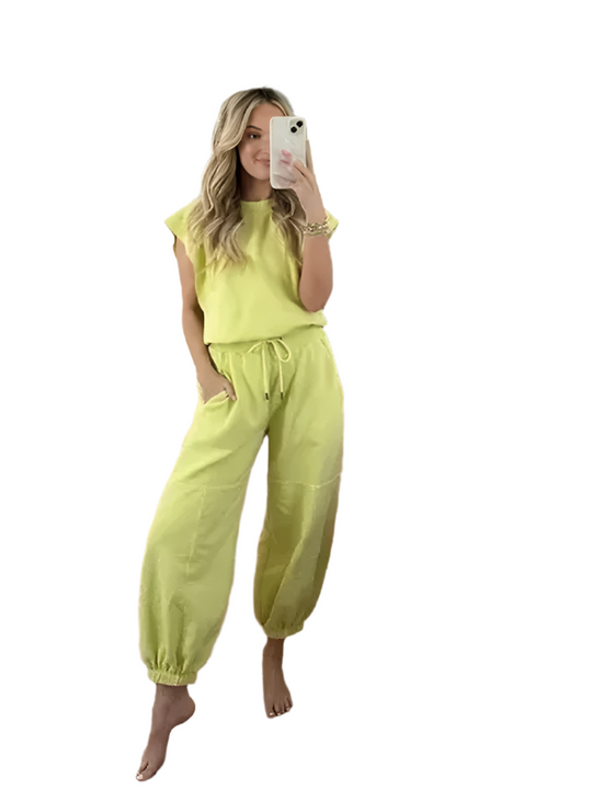 Dam Jumpsuit Avslappnad Stil med Dragsko och Öppen Rygg Polyester-1