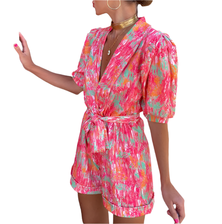 Dames Jumpsuit Comfortabel Zomer Katoen 1