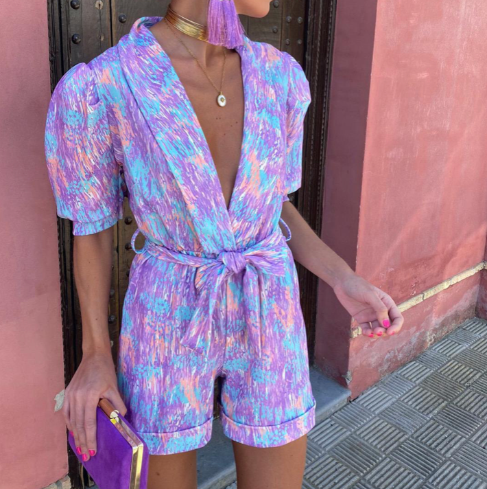 Dames Jumpsuit Comfortabel Zomer Katoen 4