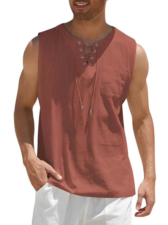 Variant image for Heren Tanktop Casual Ademend Katoen-31