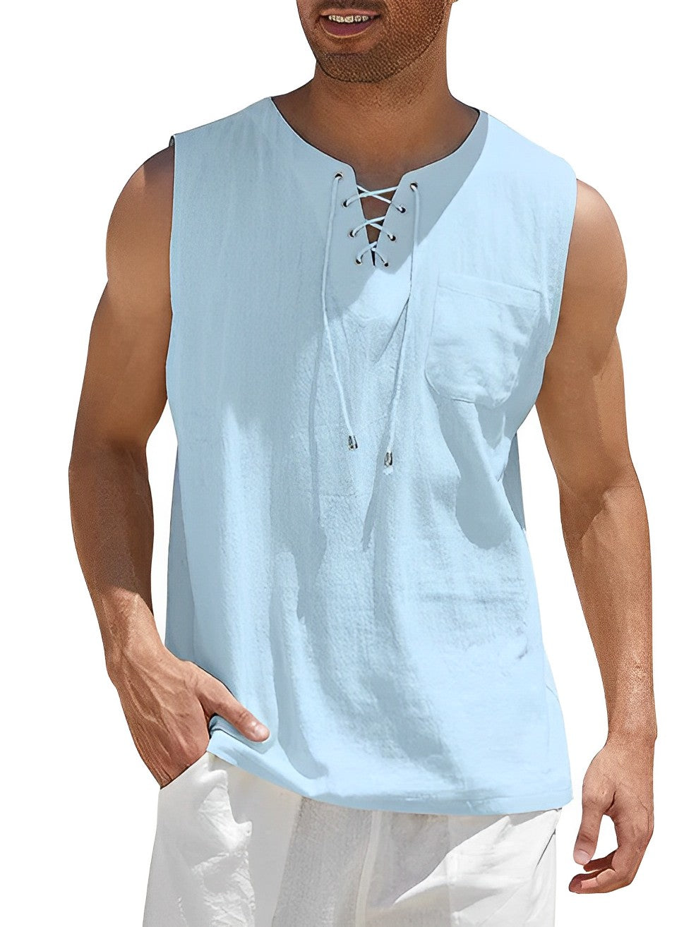 Heren Tanktop Casual Ademend Katoen 4