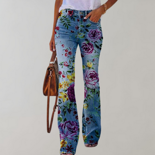 Vrouwen Flare Broek met Knopen 5