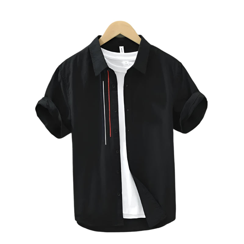 Heren Overhemd Ademend Stijlvol Katoen 1