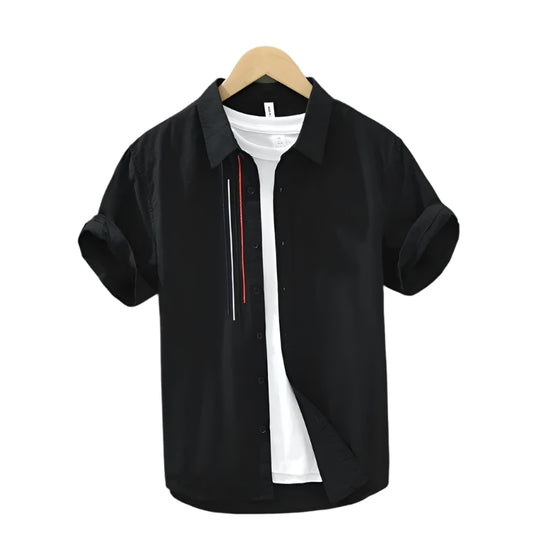 Heren Overhemd Ademend Stijlvol Katoen 1