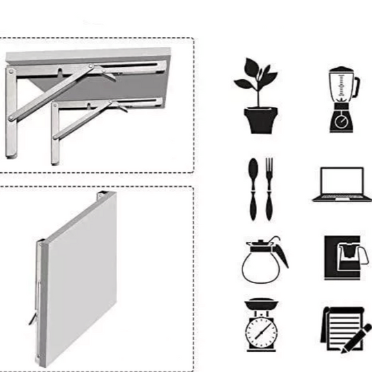 折りたたみ式ウォールシェルフブラケット(2個)