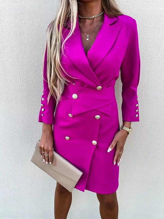 Dames Blazerjurk Elegante Stijl Polyester Viscosemix voor Formele Gelegenheden 4