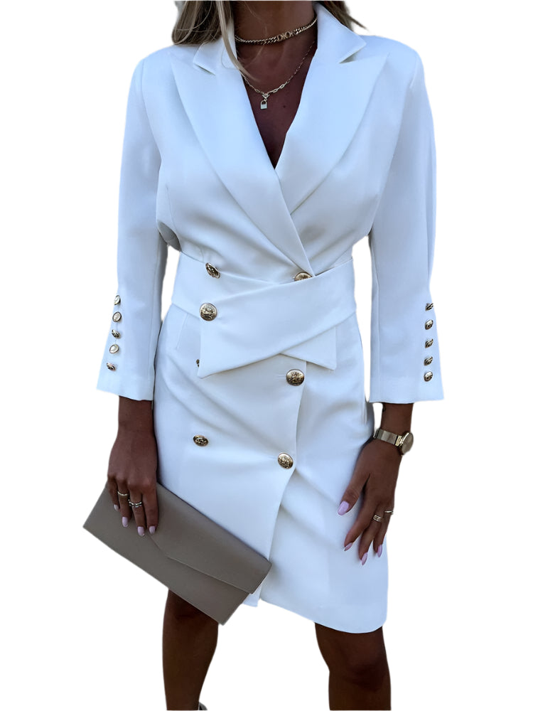 Dames Blazerjurk Elegante Stijl Polyester Viscosemix voor Formele Gelegenheden 1