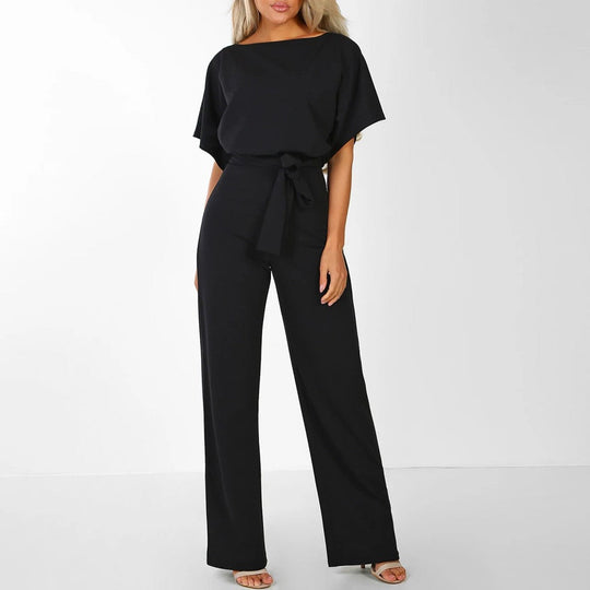 Variant image for Dam Jumpsuit Bred Ben Snörning Mjuk Polyester-13