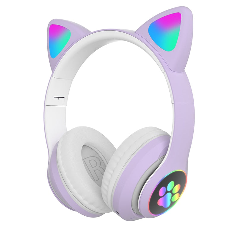 かわいい猫耳Bluetoothヘッドフォン