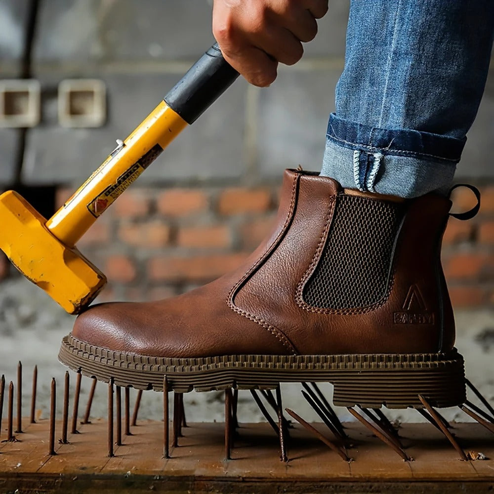 男性用防水安全作業靴