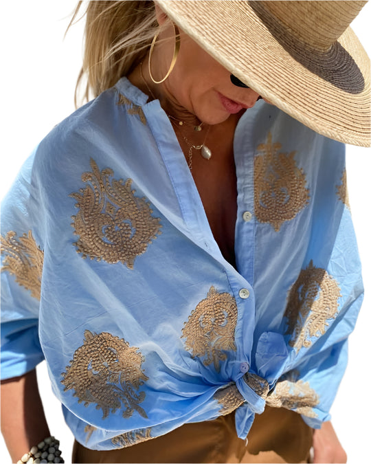 Dames Blouse Flatterende Pasvorm Katoenmix Casual Elegante Stijl 1